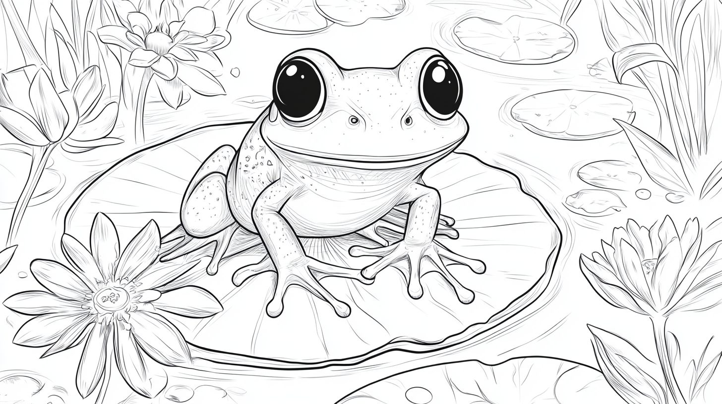 Frog_Sitting_on_A_Lily_Pad