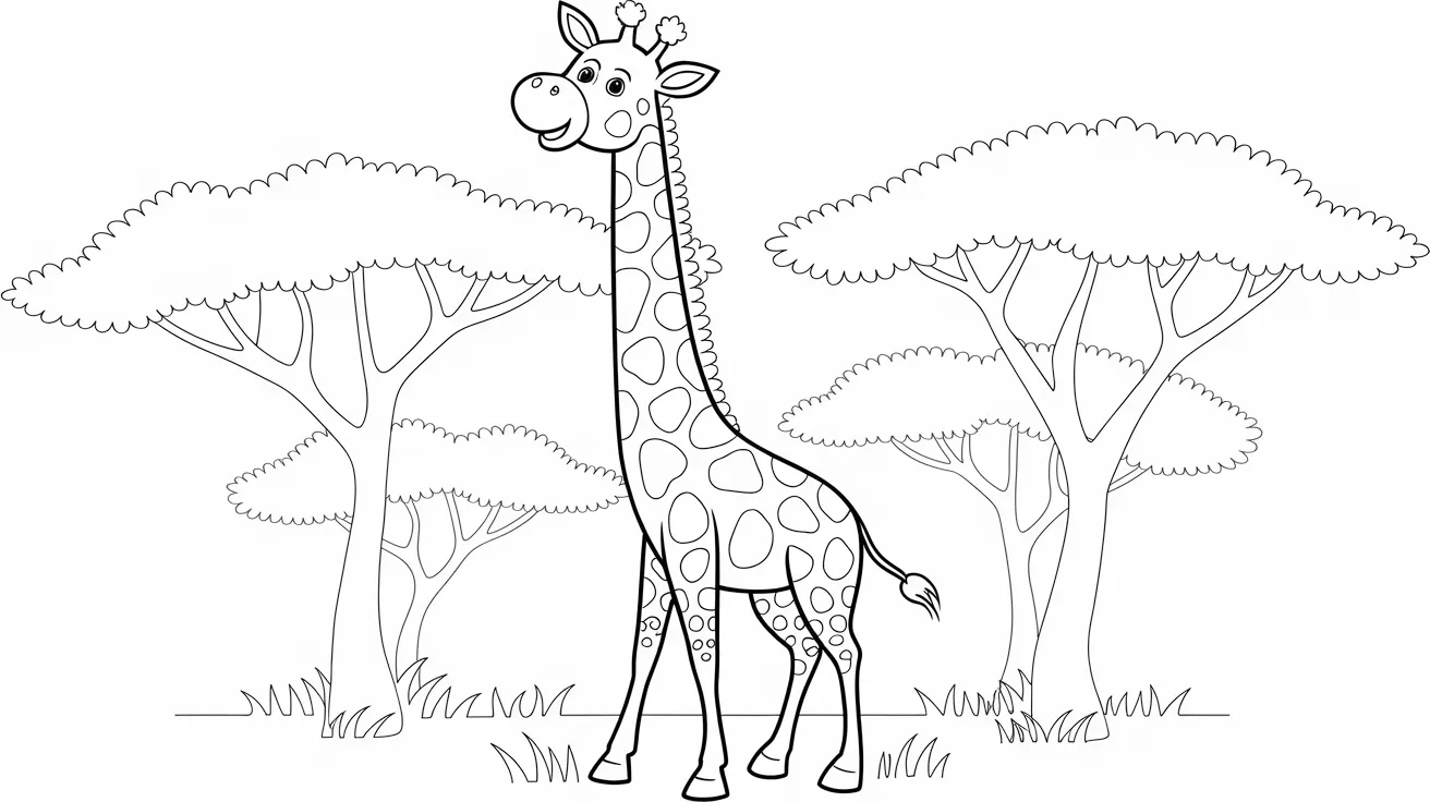 Giraffe_Stretching_Its_Neck_to_The_Treetops