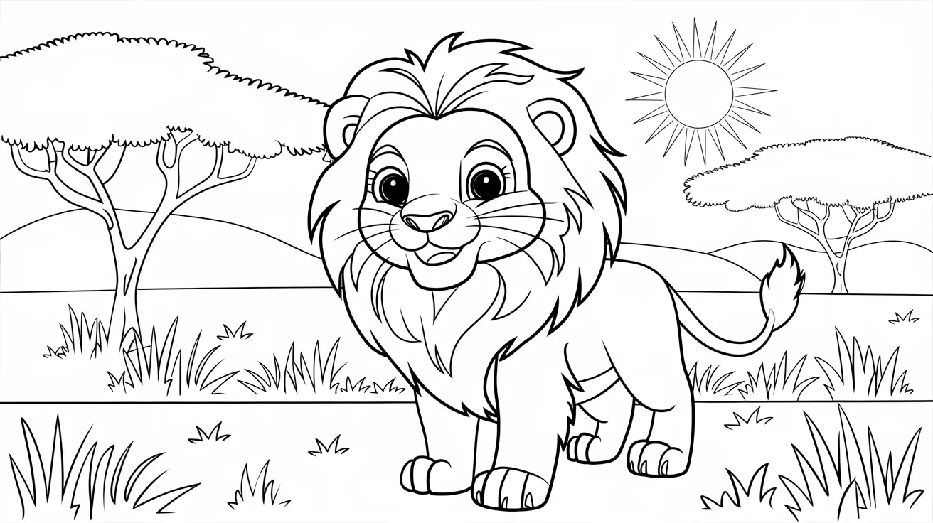 Lion_in_The_Savanna