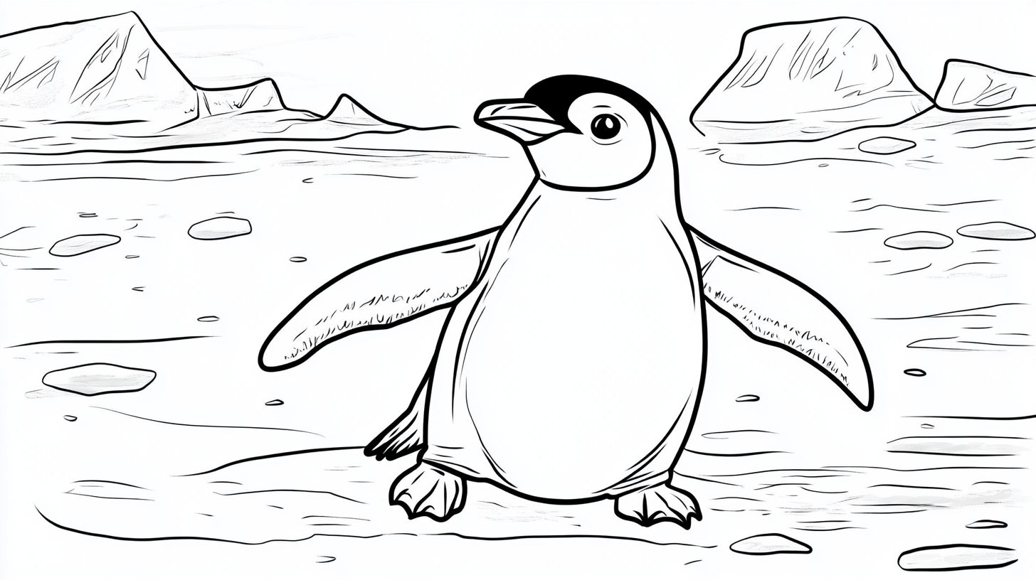 Penguin_Sliding_on_Ice