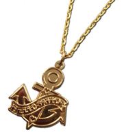 Hello Sailor Golden Tattoo Style Pendant-As seen in Look Magazine