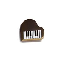 Chunky Gold Grand Piano Brooch