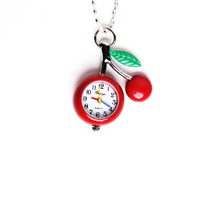 Juicy Cherries Watch Necklace- As seen in More magazine!