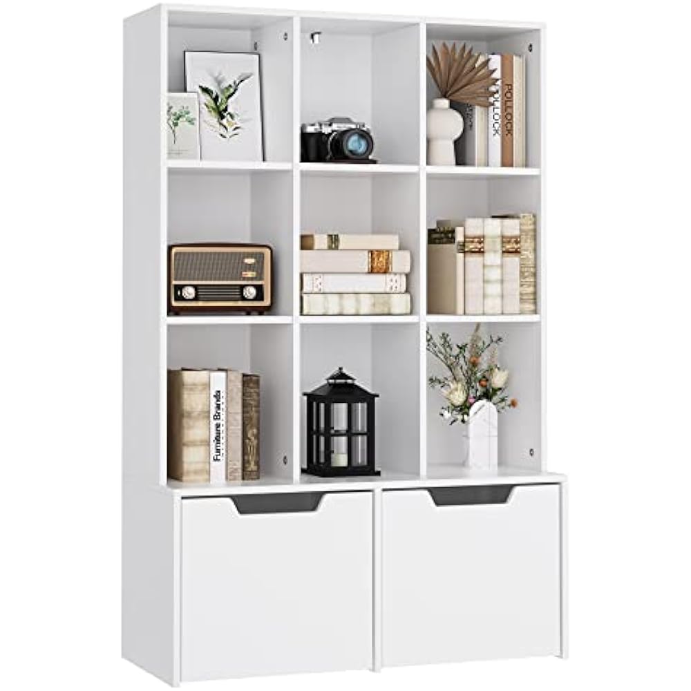 Bookshelf Storage with Cabinets