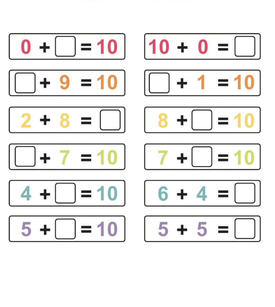 Addition and Subtraction Printables