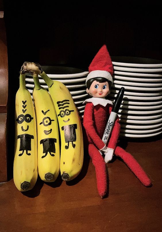Banana’s Minion Makeover from Elf on a Shelf