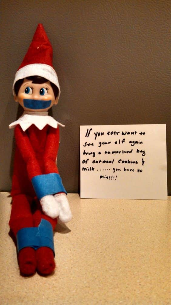 Band-Aid Mishap with the Elf on the Shelf