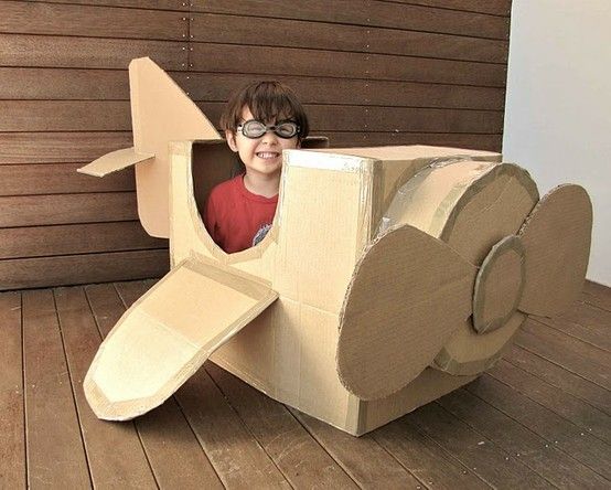 Cardboard Box Airplane