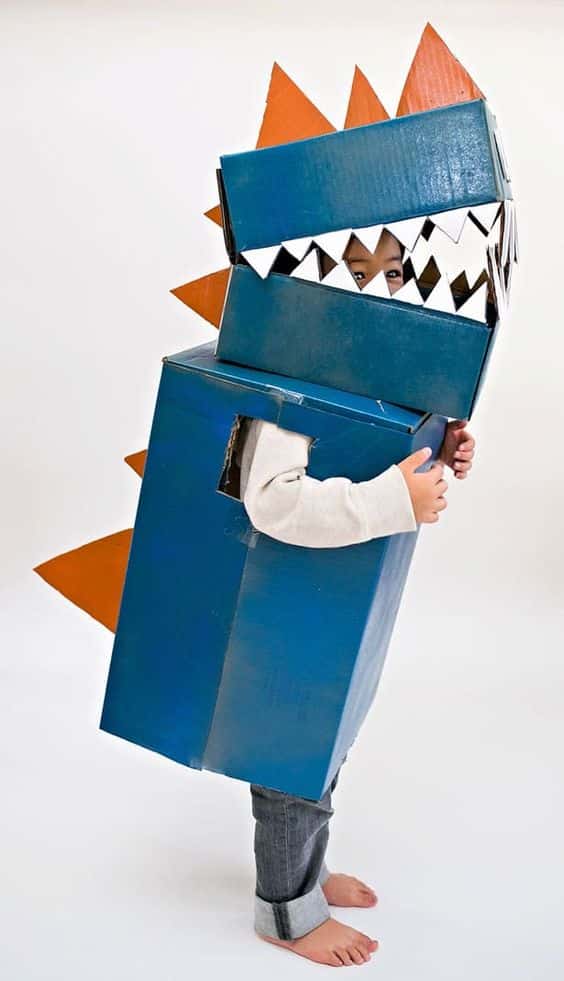 Cardboard Box Dinosaur