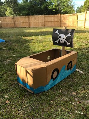 Cardboard Box Pirate Ship