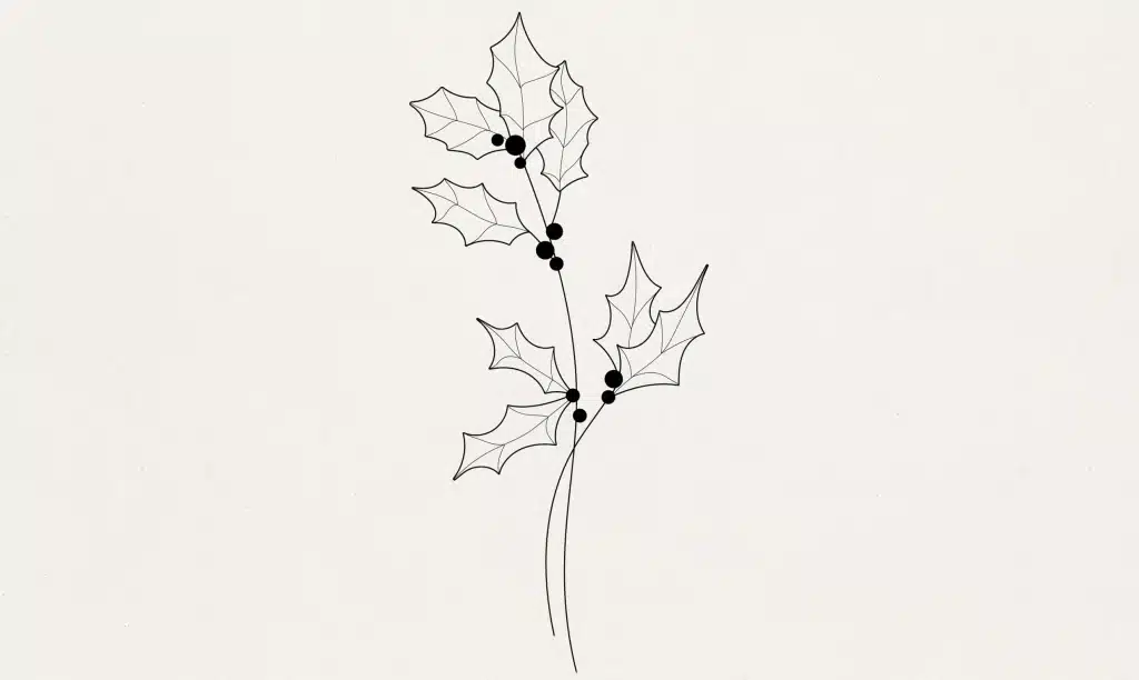 December Birth Flower - Holly Berry
