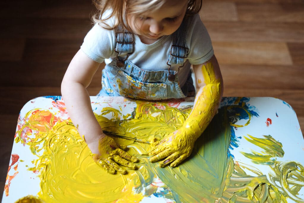Does Your Two-Year-Old Daughter Enjoy Painting?