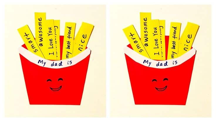 French Fry Father's Day Crafts