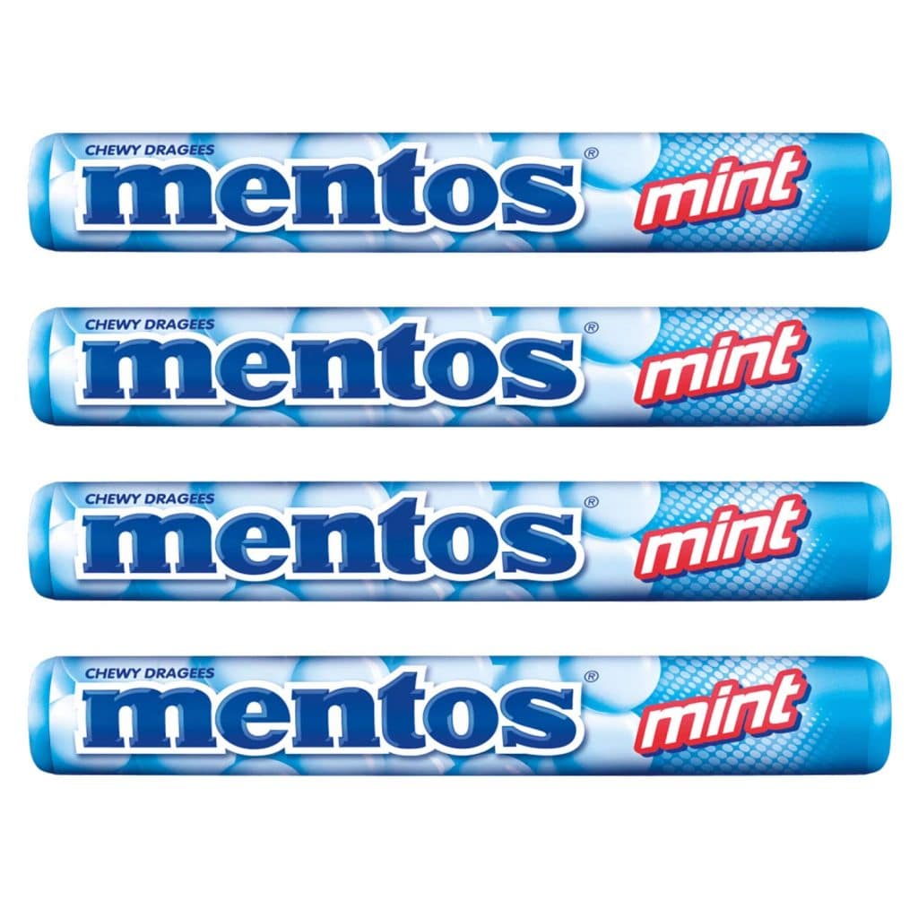 Mint Flavored Mentos Candies