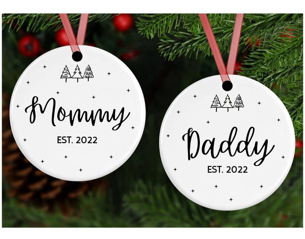 Mom and Dad Ornaments