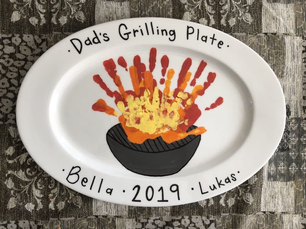 Painted Father's Day Plate