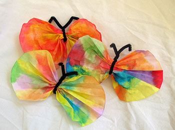 Pipe Cleaner 3D Water Color Butterflies