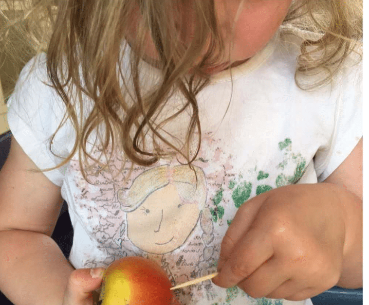 Poking the Holes Inside the Fruit