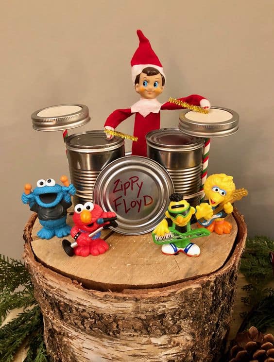 The Rock Band of Elf on a Shelf