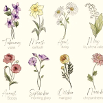 Free Birth Flower Chart, With Meanings