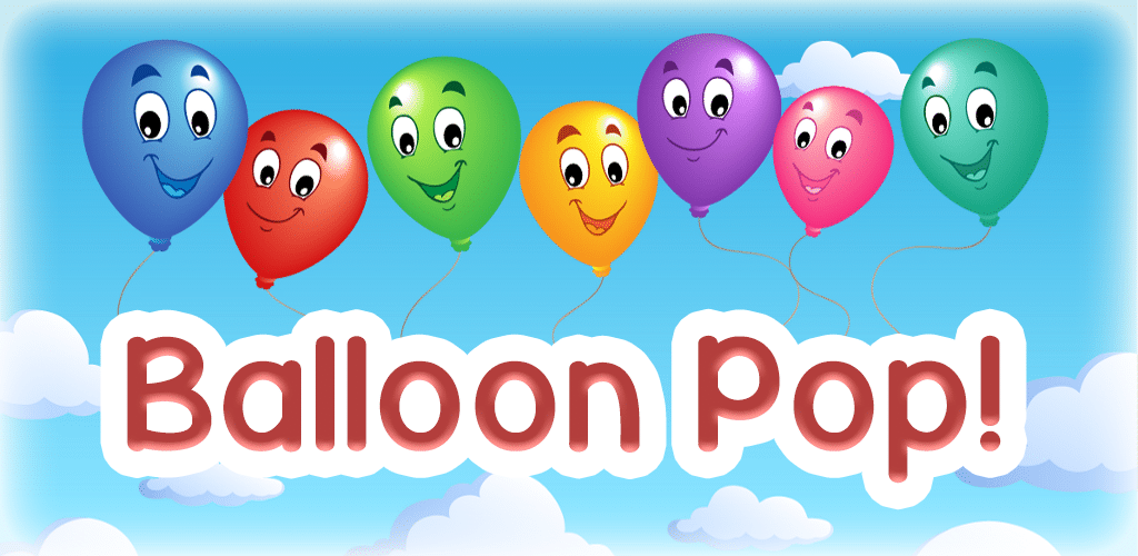 Balloon Pop - Kids Games: Children joyfully playing a game where they pop colorful balloons