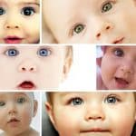 A collage of baby eyes showcasing various expressions. Image: Can Online Tools or Apps Predict a Newborn's Eye Color?