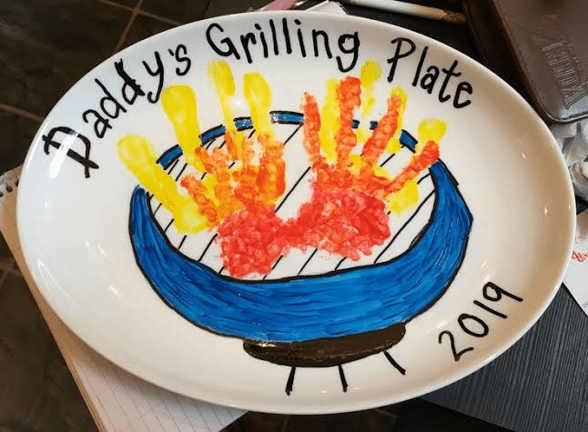 Hand-Painted BBQ Plate