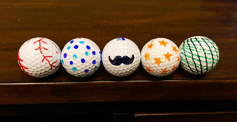 Hand-Painted Golf Balls