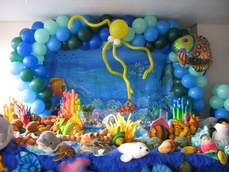 Joyful Under the Sea Adventure Party with balloons