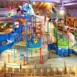 Exciting indoor water park featuring a variety of slides and pools for all ages to enjoy