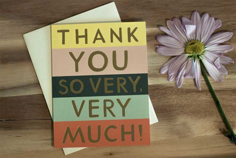 Express your gratitude with a 'thank you, very much' card. Ideal for thanking someone for their monetary gift