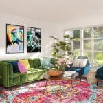 Tips for choosing colorful artwork for your living room: match the colors to your decor, consider the mood you want to create