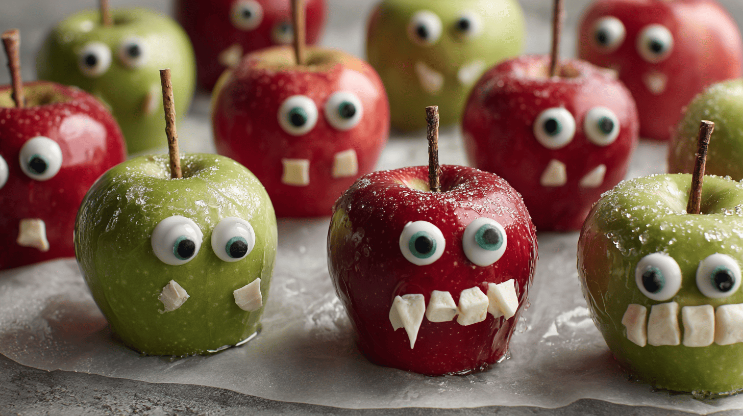 Candy Apple Monsters Halloween Treat