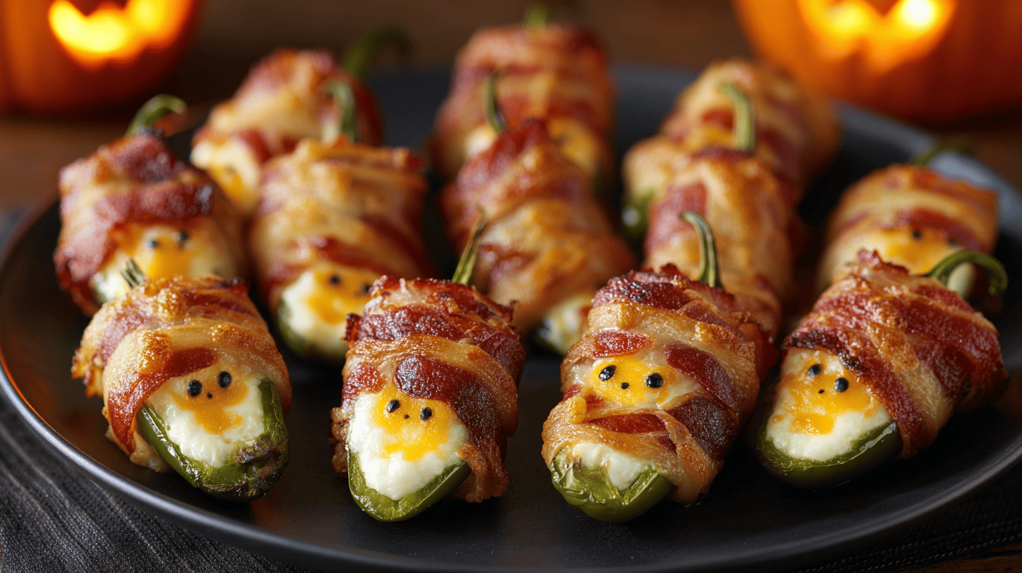 Creepy Jalapeno Poppers Halloween Snack