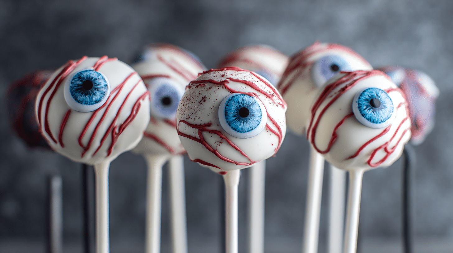 Eyeball Cake Pops Halloween Dessert