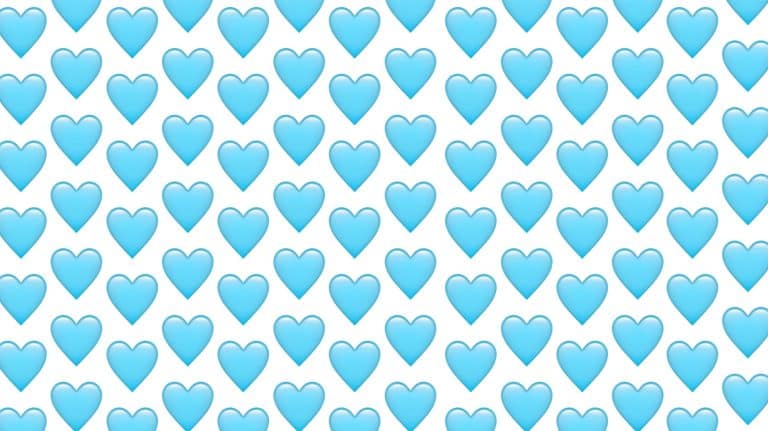 light blue heart emoji meaning
